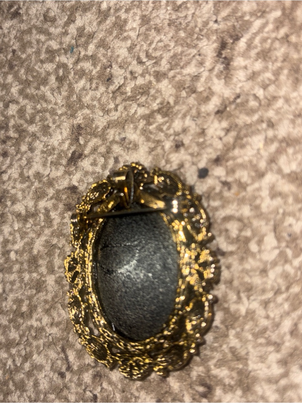 Gold tone, Sagittarius, zodiac oval brooch/pendant - Picture 4 of 6